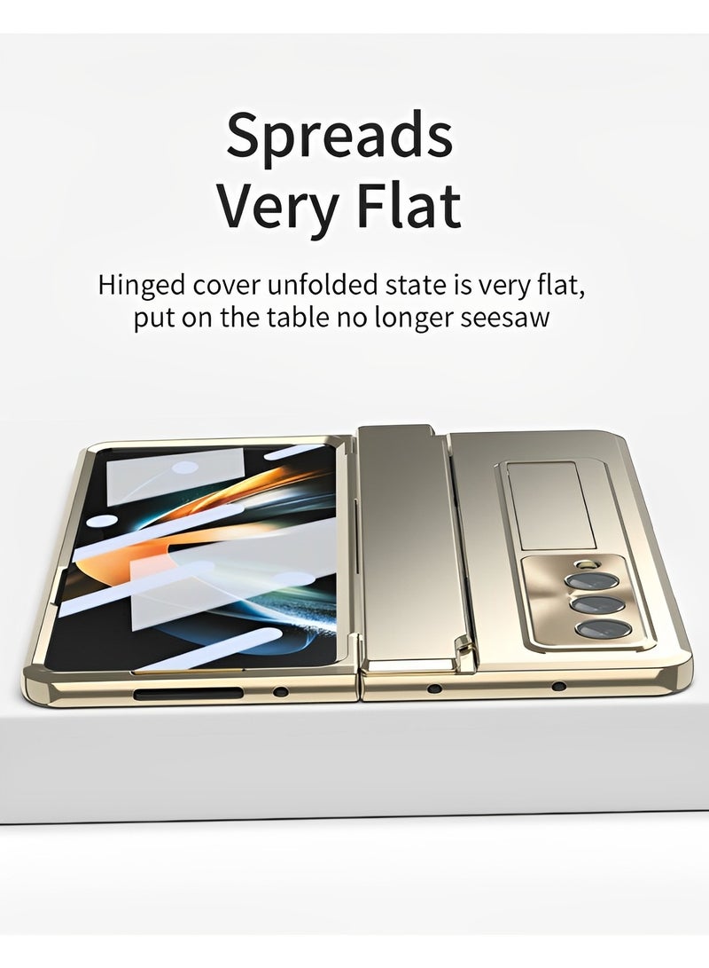 ريوكل حافظة هاتف مع واقي شاشة شفاف غير لامع مع حامل مفصلي لهاتف Samsung Galaxy Z Fold 3 Fold 4 Fold 5 - Image 5