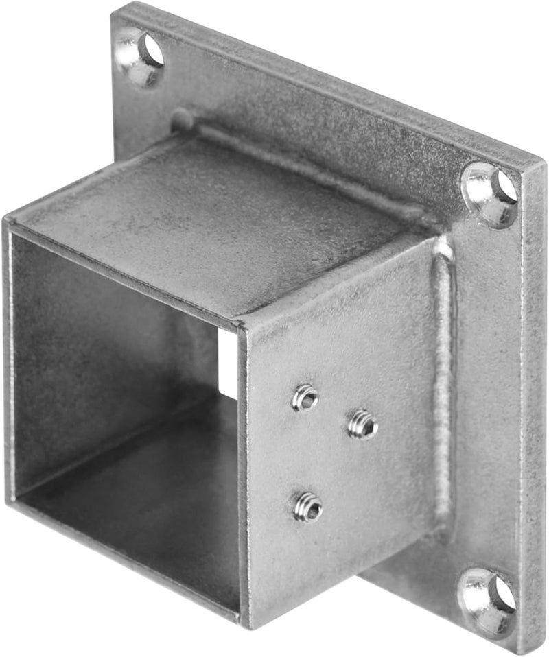 eoere 4 PCS 2" Square Post Flange Base, 304 Stainless Steel Deck Rail Systems for Floor Fence or Deck Mount 2" x 2" Post Fittings - Image 5