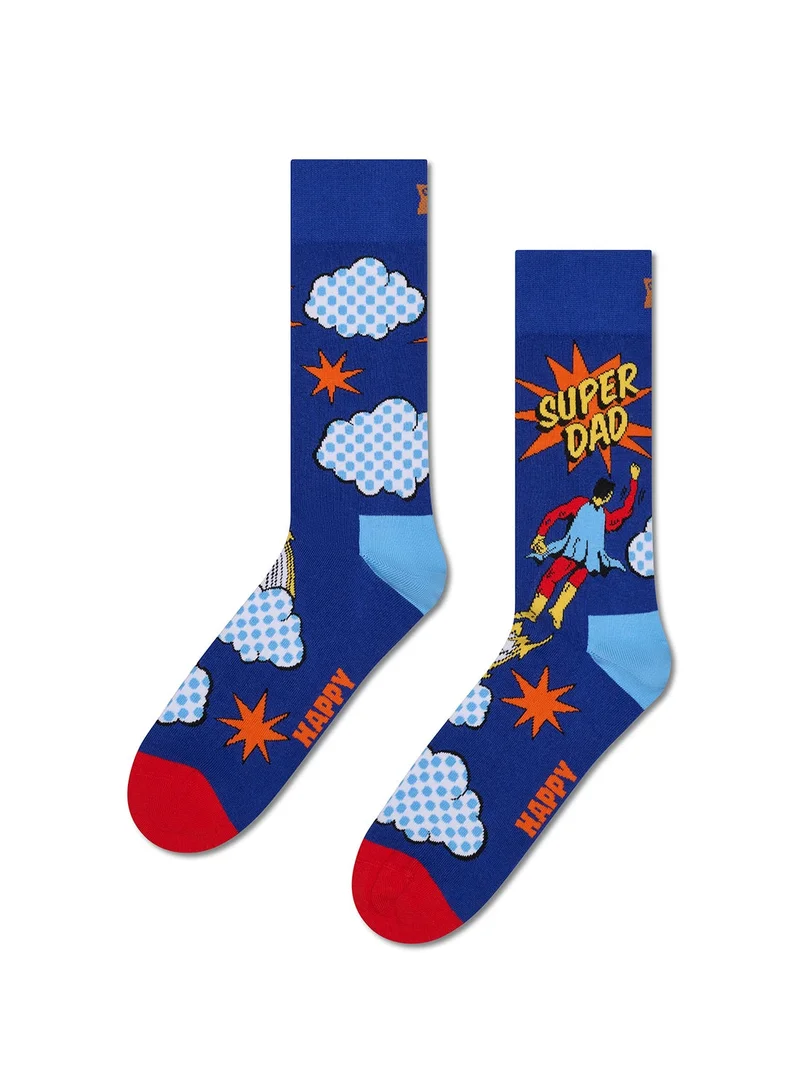 هابي سوكس طقم هدايا جوارب "الأب البطل" - عبوتان