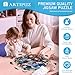 Artipuz Wooden Puzzles for Adults Embossed Sea Turtle Wooden Puzzle Unique Shape Wood Jigsaw Puzzle for Adults Wood Puzzles Adult Gifts for Family Wall Art Home Decor 290pcs 134 133in L - Image 4