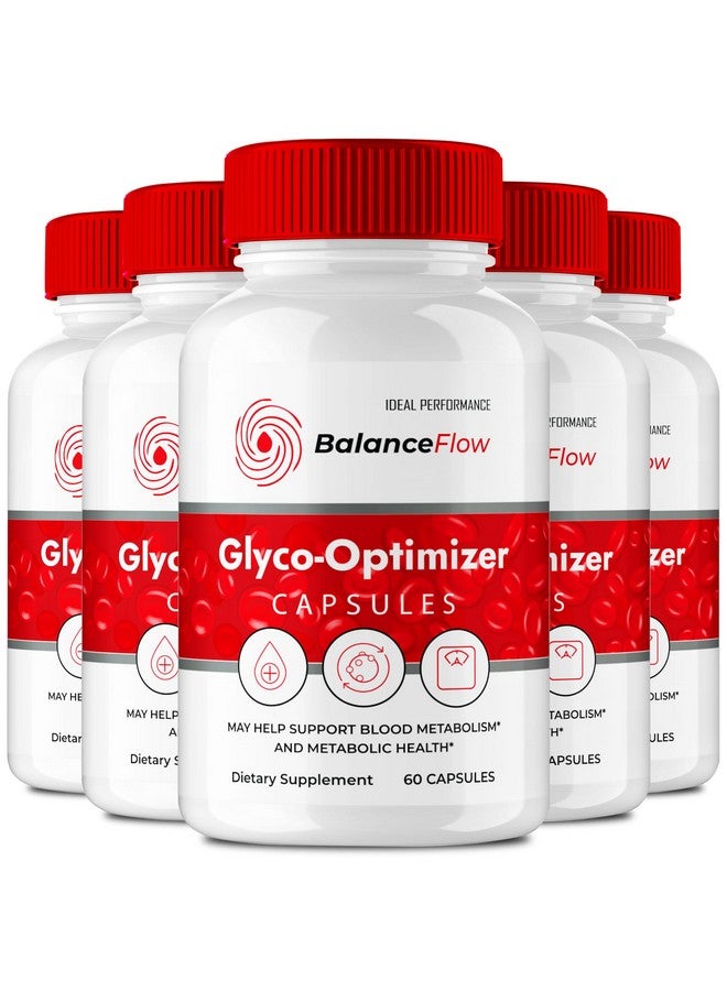 IDEAL PERFORMANCE Balance Flow Glyco Optimizer Supplement Capsules, BalanceFlow Health & Wellness Support Pills - Maximum Strength, Balance Flo All Natural Advanced Formula, BalanceFlo Pills Reviews (5 Pack) - Image 1