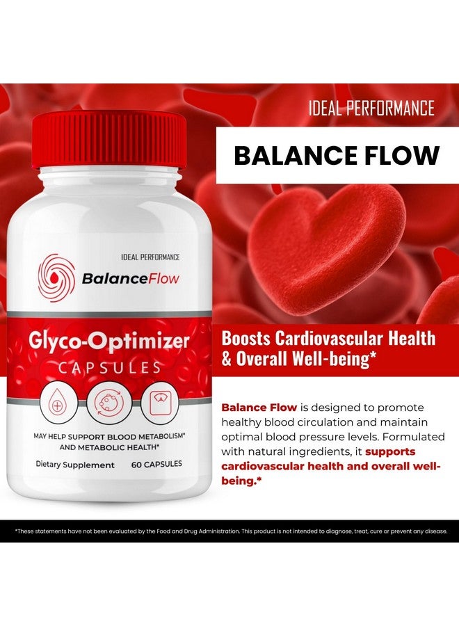 IDEAL PERFORMANCE Balance Flow Glyco Optimizer Supplement Capsules, BalanceFlow Health & Wellness Support Pills - Maximum Strength, Balance Flo All Natural Advanced Formula, BalanceFlo Pills Reviews (5 Pack) - Image 4
