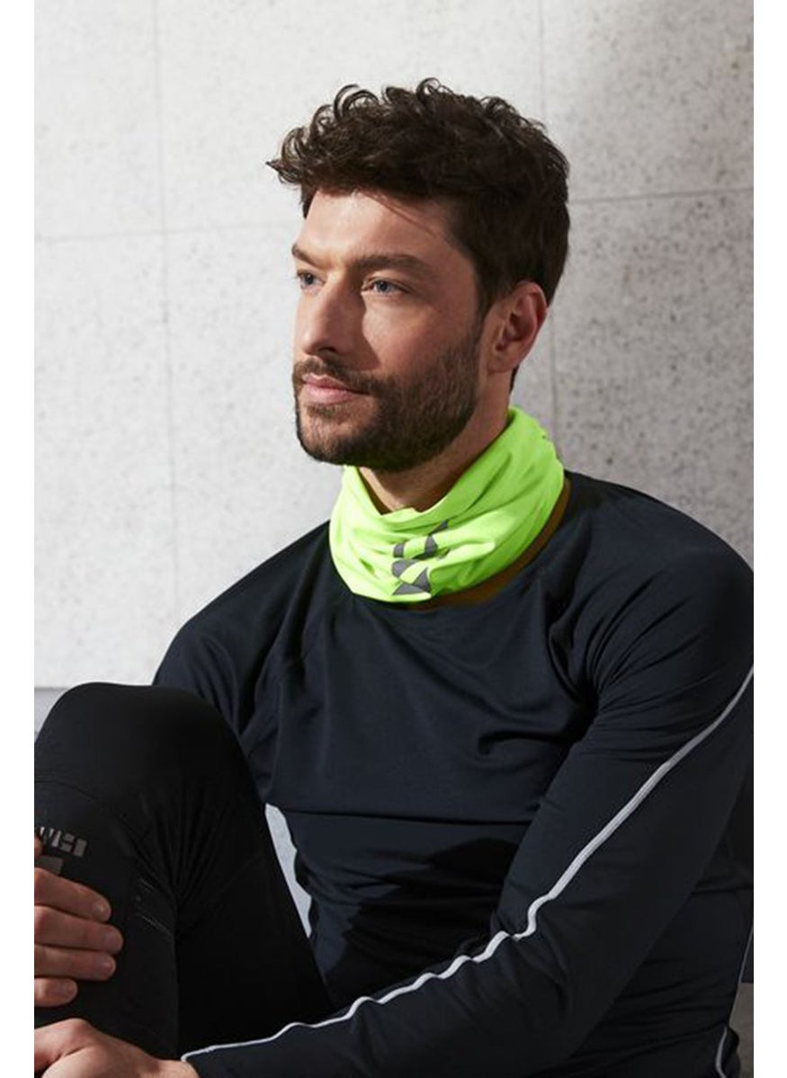 Tchibo Reflective Multifunctional Scarf, Neon Yellow  - Image 1
