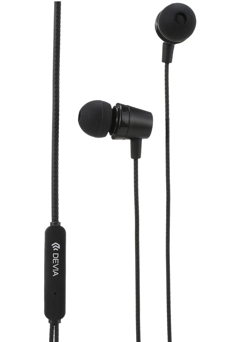 Devia Digital Wired Earphones (3.5mm) Black - Image 2