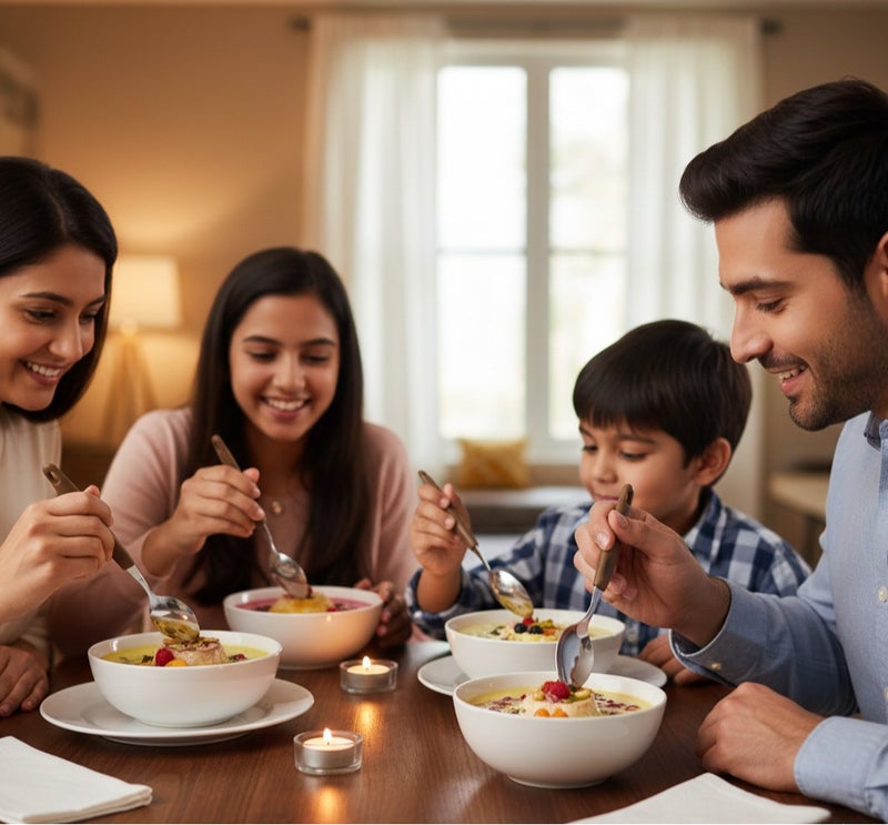 ديسينت ديسنت تيبل سبون سِت أوف 6 | ستينلس ستيل تي سبونز | إيرغونومِك هاندل | ميرر فينيش | دزرت سبونز فور هوم، كيتشن، ريستورانت، ديش واشر سيف - Image 5