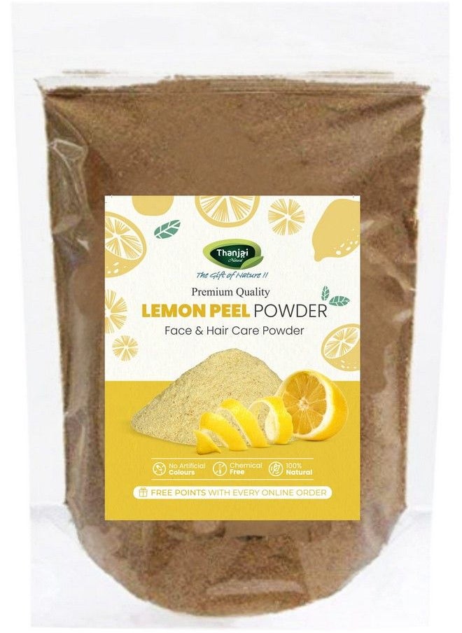 Thanjai Natural مسحوق قشر الليمون 500 جرام (Citrus Limonum)؛ فوائد فيتامين سي؛ منظف للوجه؛ تبييض البشرة؛ قناع للوجه؛ العناية بالبشرة؛ عبوة للشعر؛ منتج منزلي مجفف طبيعيًا (250 جرام × 2)  - Image 1