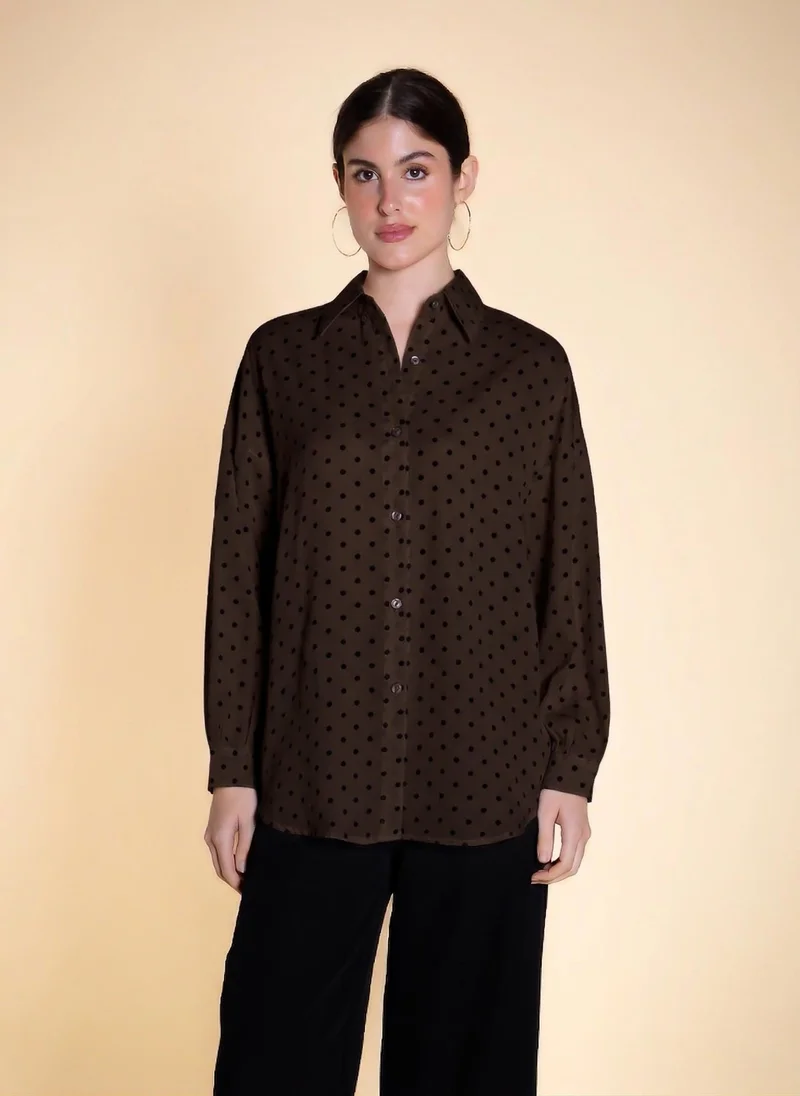 شايبس POLKA DOTS COMFORT SHIRT