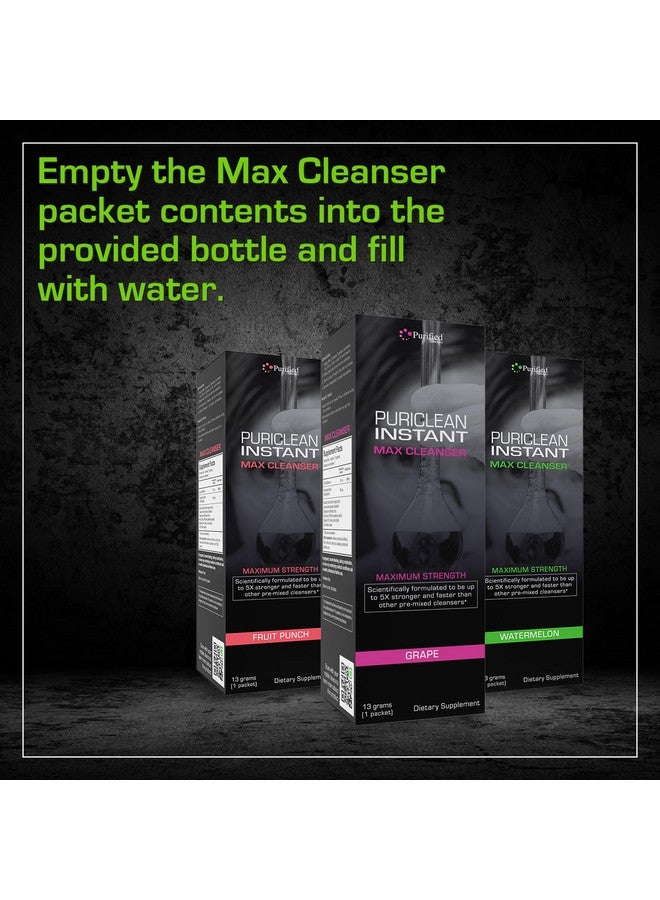 wellgenix مشروب بوريكلين ماكس ديتوكس في نفس اليوم، أقصى قوة لتنظيف سريع، مطهر عميق قوي بنكهة البطيخ (64 أونصة إجمالية) (عبوتان) - Image 3