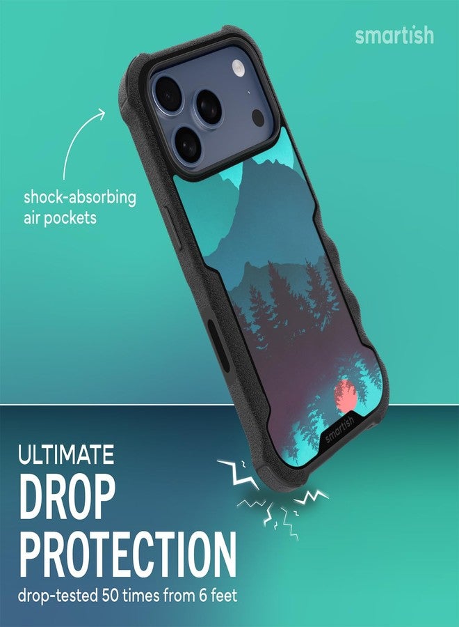 سمارتيش جراب Smartish® MagSafe لهاتف iPhone 17 Pro - جراب Gripzilla المغناطيسي الواقي للرجال [متين وقوي] درع قبضة شديد التحمل بمواصفات عسكرية - تم اختباره ضد السقوط لهاتف iPhone 17 Pro - قادر على تحمل أقسى الظروف - Image 2
