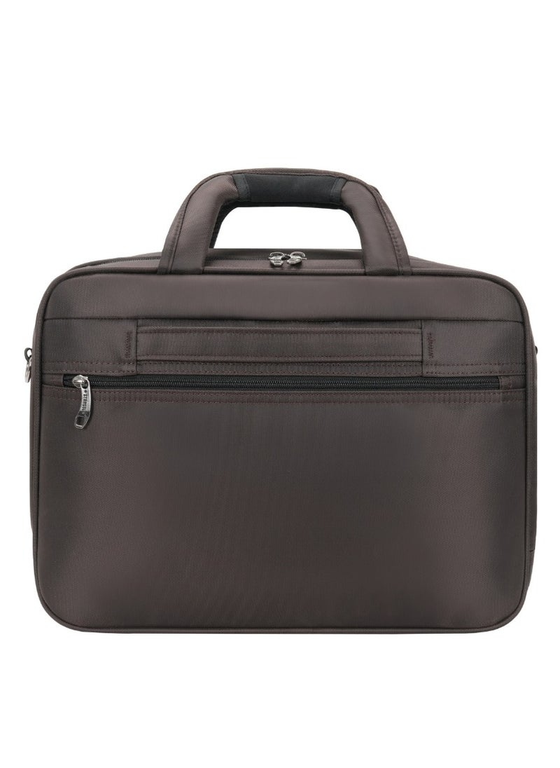 Stargold Laptop Bag, Premium 15.6" Business Briefcase With Multiple Compartments, Padded Shoulder Strap, And Water-Resistant Material, Brown  - Image 2