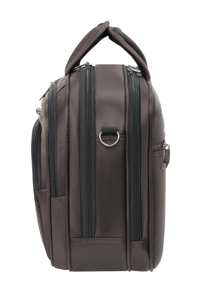 Stargold Laptop Bag, Premium 15.6" Business Briefcase With Multiple Compartments, Padded Shoulder Strap, And Water-Resistant Material, Brown  - Image 3