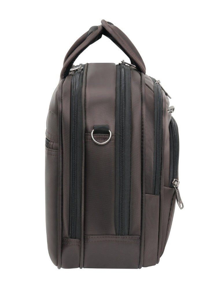 Stargold Laptop Bag, Premium 15.6" Business Briefcase With Multiple Compartments, Padded Shoulder Strap, And Water-Resistant Material, Brown  - Image 4