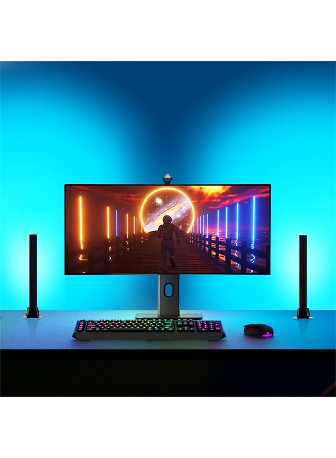 HOMESTAR 2 Pcs Smart LED Light Bars, RGB Gaming Lights, Sync with Music, Video, Game, APP Remote Voice Control, Gaming Lights With Scene Modes and Music Modes - Image 2