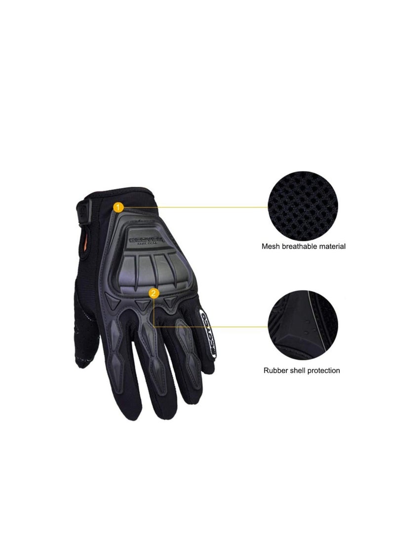 SCOYCO Motorcycle Gloves men, with Reinforced Knuckle,Anti-Slip,Breathable, Shockproof Powersports Protective Riding Gloves - Image 3