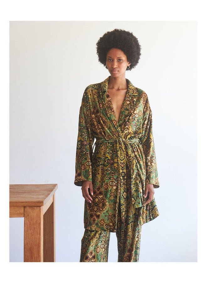 BSB PRINTED KIMONO WITH VELVET TOUCH - Image 1
