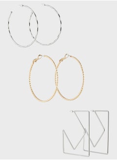 ELLA 3 Pack Hoop Earring Set  - Image 1