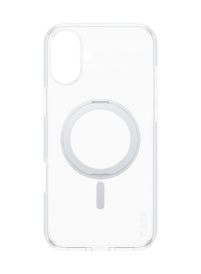 PanzerGlass حزمة سيراميك 3 في 1 من CARE بواسطة PanzerGlass® لجهاز iPhone 16 Plus، غلاف حامل متوافق مع MagSafe، واقي شاشة سيراميكي بتصميم عريض للغاية، وواقي عدسة كاميرا سيراميكي HoopsTM - مع مساعدة في التركيب لتسهيل التثبيت - Image 5