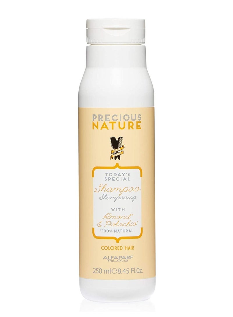 شامبو الشعر لحماية اللون يحافظ على عمق اللون وتألقه غني برائحة الفستق