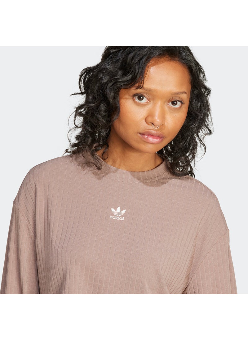 adidas Originals Essentials Wide Ribbed T-Shirt  - Image 4