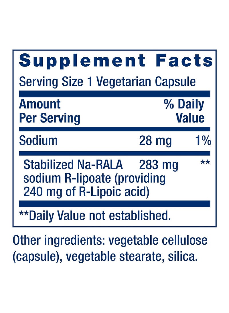 لايف إكستنشن لايف إكستينشن سوبر R-ليبويك أسيد 240 ملغ - Image 3