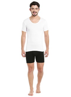 BYC MEN'S U-NECK COTTON UNDERSHIRT (PACK OF 3) - WHITE  - Image 2