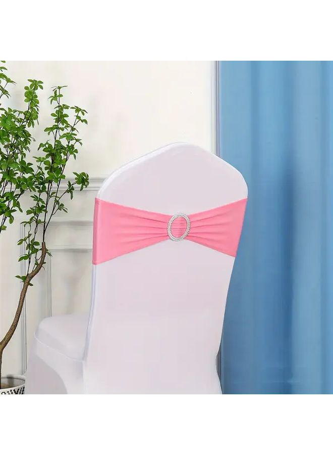 25 Pcs Green Wedding Chair Belt Bow Straps With Wrinkle Buckle Elegant Party Decorations For Banquets Hotel Birthday Events Durable And Wrinkle Resistant Secure Fit Bulk Pack - Image 3