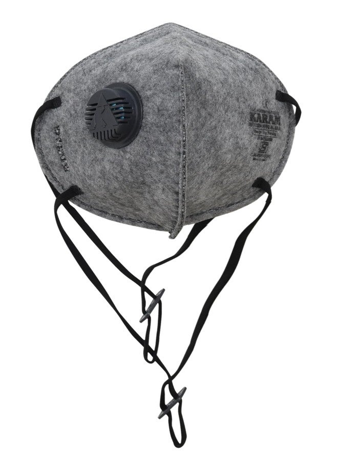 كرم قناع تنفس لحام كرم FFP2 للاستخدام مرة واحدة | رباط رأس قابل للتعديل، يُرشّح الجزيئات والأبخرة والدخان | RFH 32+ OV (رمادي) عبوة من 20 - Image 3