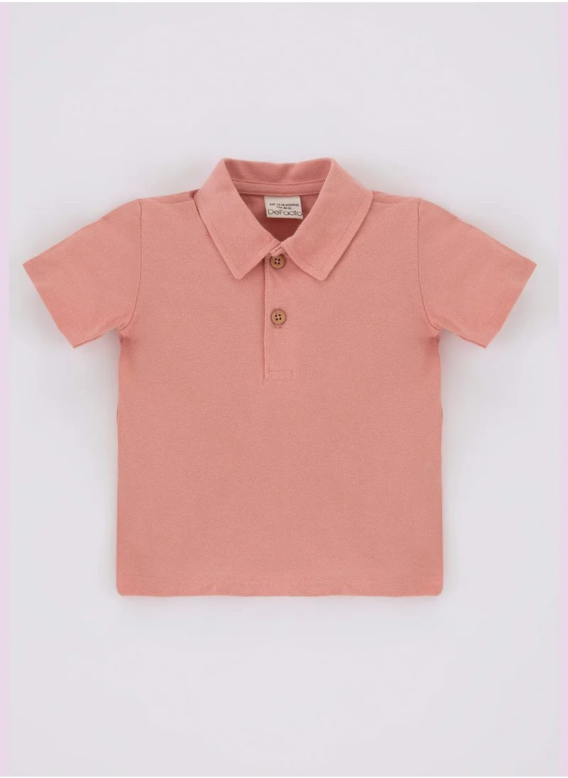 ديفاكتو BabyBoy Knitted Short Sleeve T-Shirt