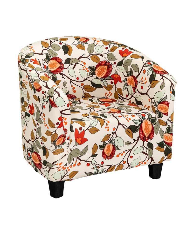 NILUOH Club Chair Slipcover 1-Piece Soft Stretch Barrel Chair Covers Tub Chair Cover Spandex Armchair Covers Furniture Protector for Bar Counter Living Room,Color 04 - Image 1