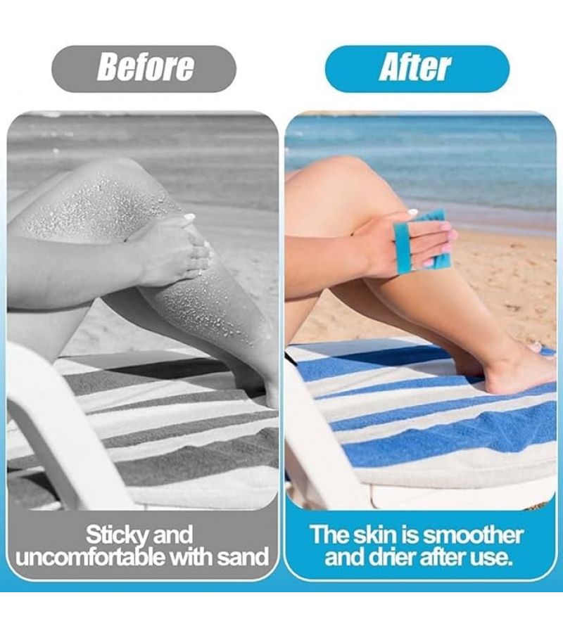 Blue Sand Cleaning Set 2pcs With Brush For Beach And Travel - Image 4