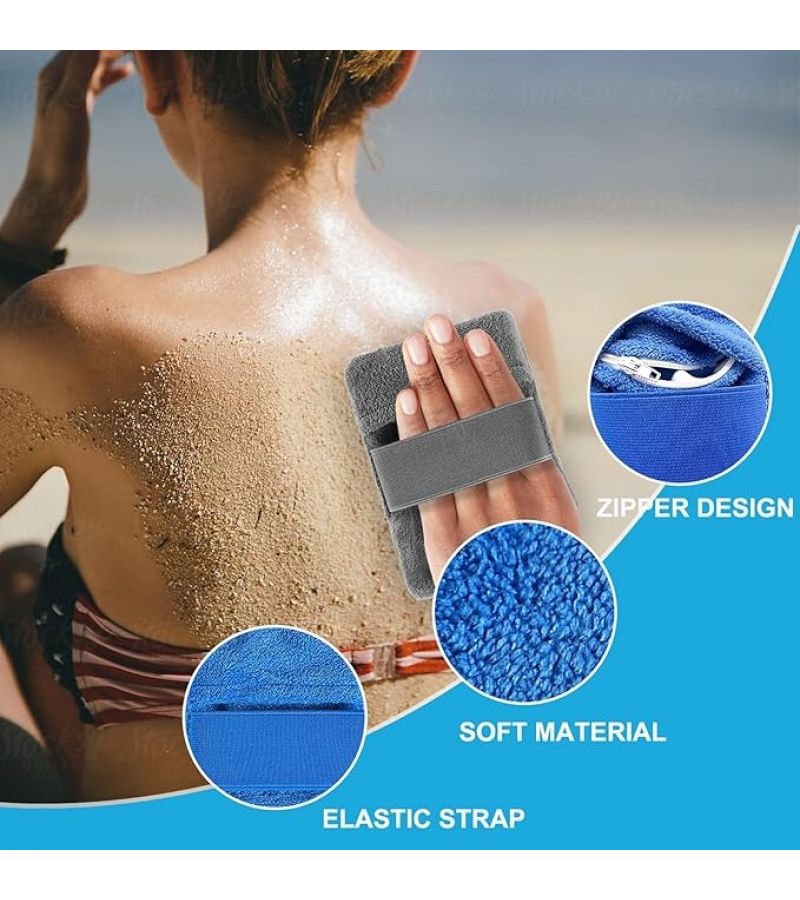 Blue Sand Cleaning Set 2pcs With Brush For Beach And Travel - Image 2