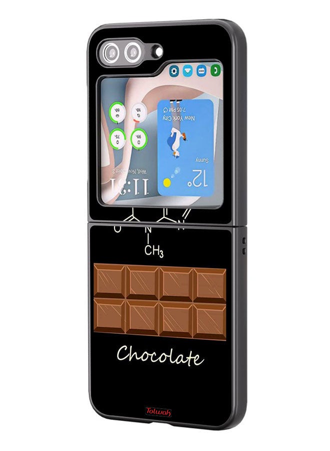 Tolwak Samsung Galaxy Z Flip 5 Protective Case Cover Chocolate - Image 1