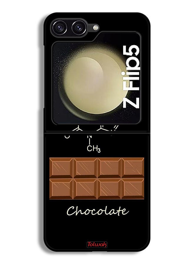 Tolwak Samsung Galaxy Z Flip 5 Protective Case Cover Chocolate - Image 2