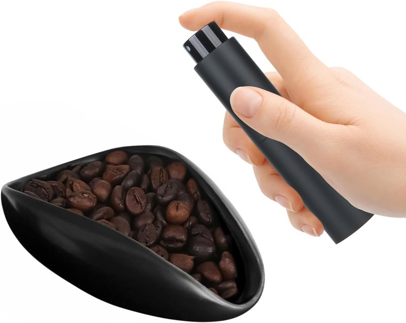 UWSTE Coffee Bean Dosing Cup and 20ML Spray Bottle Kit, Ceramic coffee dosing cup & & Espresso Bean Spritzer, Static Reducing Spray, Coffee Lover Gift - Image 1