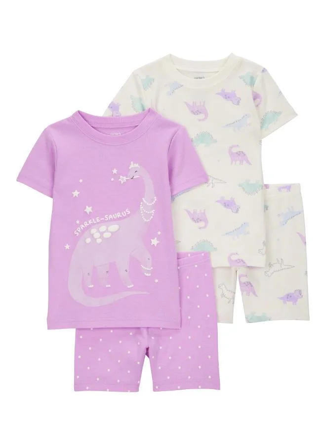 carter's Toddler Printed 4PC Pyjamas Set