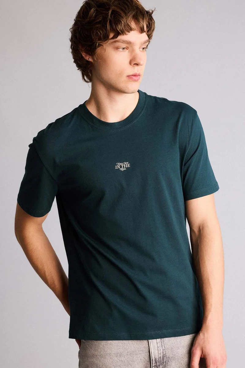 DeFacto Regular Fit Printed Short Sleeve T-Shirt
