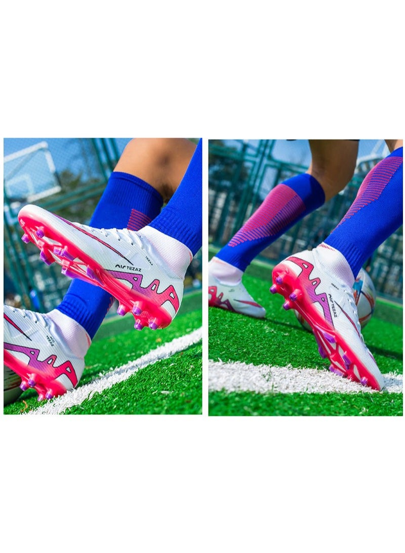 SKT Shiketro Men's soccer cleats for outdoor indoor professional youth boys soccer cleats unisex soccer cleats. - Image 4