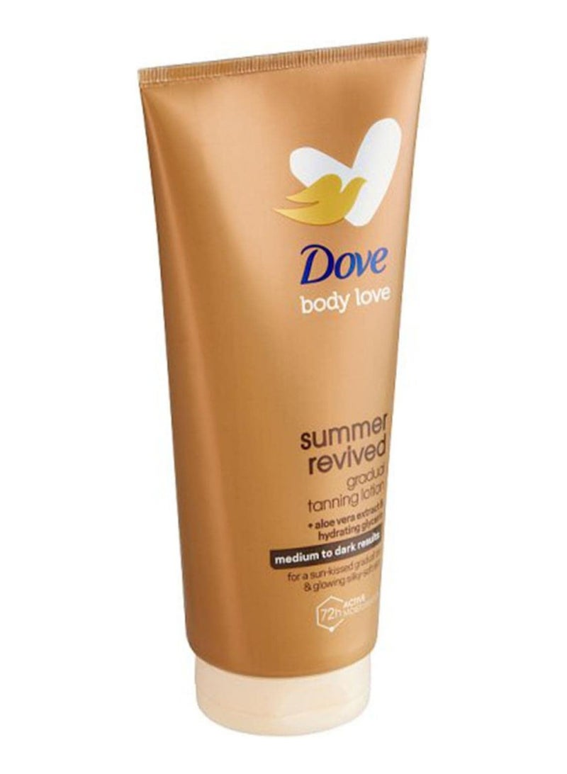 Dove Dermaspa Summer Revived Medium To Dark Gradual Self Tan 200ml - Image 2