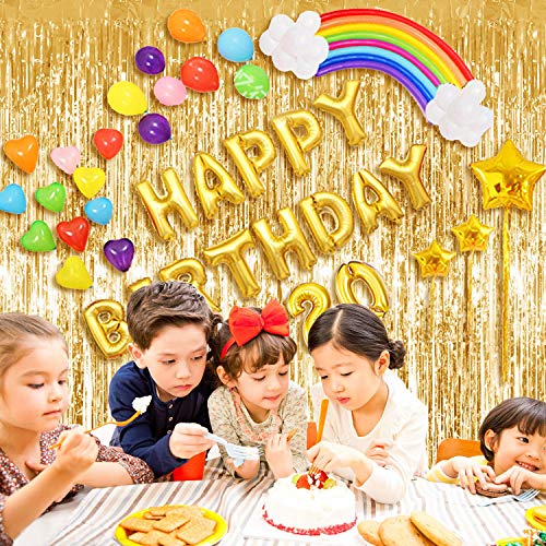 Party Propz Rose Gold Balloons Birthday Decoration Kit - Large 13 Pcs | Happy Birthday Foil Balloon | Rose Gold Balloons for Girls | Birthday Decoration for Girls | Birthday Decoration for Women - Image 5
