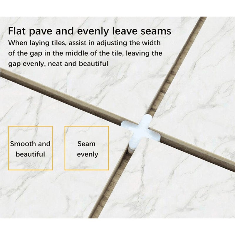 Tile Spacer Tool 1 5mm Cross Bars Plastic for Tiles Flooring Countertop - Image 1
