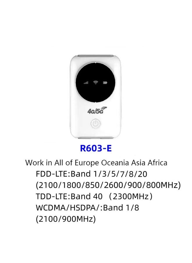 OCTOBER - Mobile WiFi Router 4G LTE 5G WiFi Hotspot 300Mbps modem Up to 10 devices SIM card slot 3200mAh battery Wireless portable WiFi device for Eurasian travel - Image 1