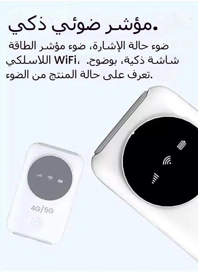 OCTOBER - Mobile WiFi Router 4G LTE 5G WiFi Hotspot 300Mbps modem Up to 10 devices SIM card slot 3200mAh battery Wireless portable WiFi device for Eurasian travel - Image 1