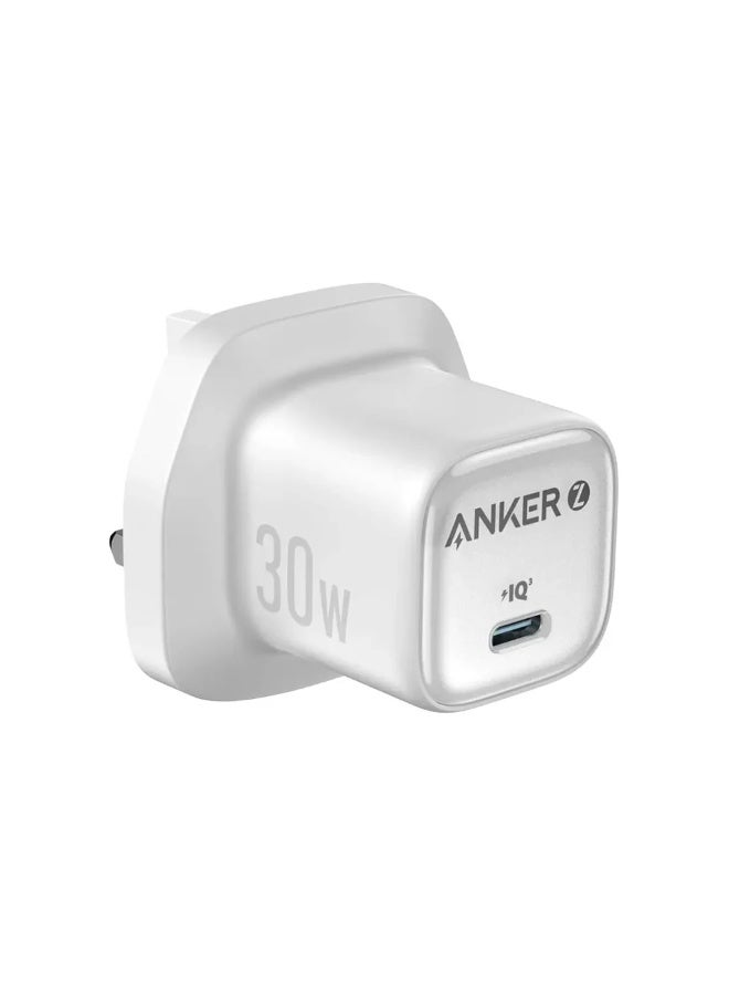 Anker 30W USB C Plug, Zolo Compact GaN USB C Charger, Enhanced Temperature Control, Compact Design and 3X Faster Charging, Compatible with iPhone, iPad, Samsung, Pixel, and More - Image 1
