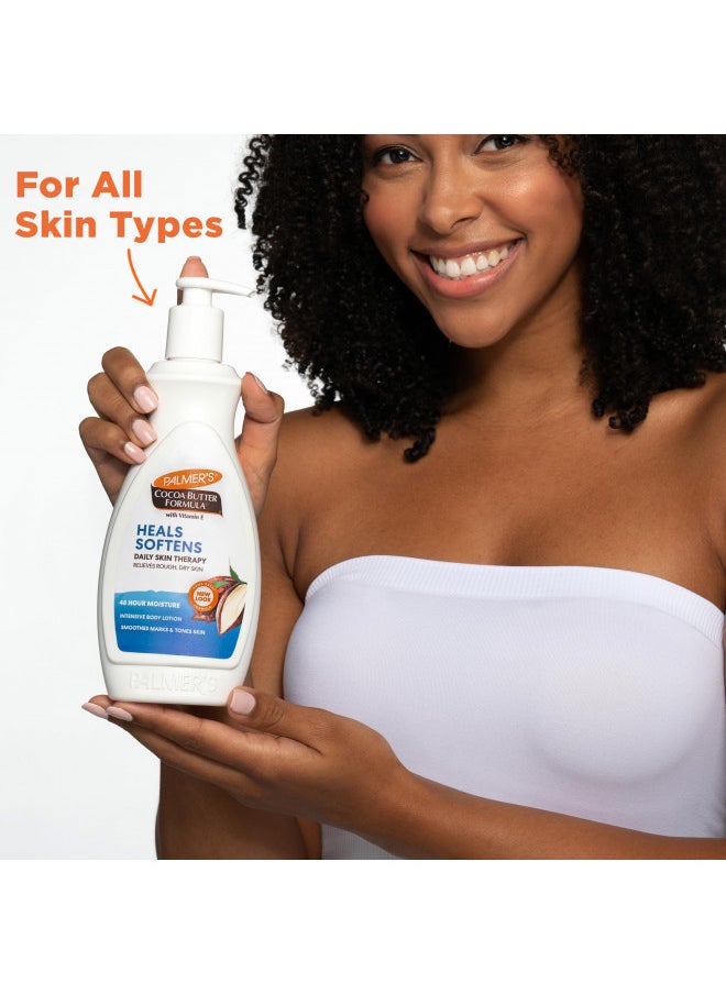 PALMER'S Palmer's Cocoa Butter Formula Daily Skin Therapy Cocoa Butter Body Lotion for Dry Skin, Hand & Body Moisturizer, Pump Bottle, 13.5 Oz (Pack of 1)  - Image 5