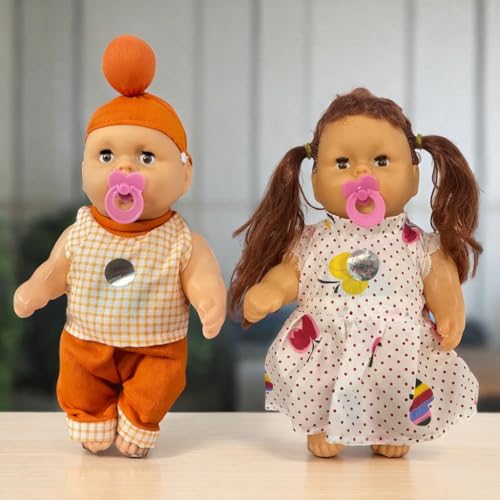 DISILA TRADERS Musical Paji & Doll for Kids-Set of 2 | Interactive Baby Dolls with Moving Limbs & Realistic Sound Effects | Soft, Lightweight, Safe Toy for Girls & Boys (Multicolor) - Image 1