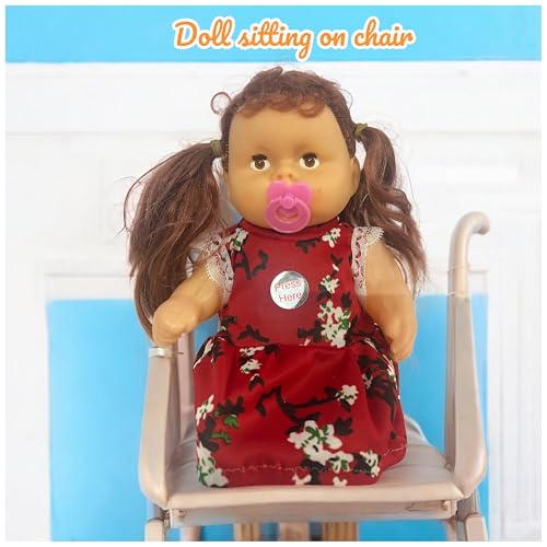DISILA TRADERS Musical Paji & Doll for Kids-Set of 2 | Interactive Baby Dolls with Moving Limbs & Realistic Sound Effects | Soft, Lightweight, Safe Toy for Girls & Boys (Multicolor) - Image 3