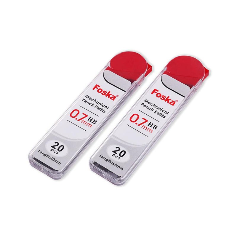 FOSKA HB Mechanical Pencil Replacement Leads - 2 Packs, 0.7 mm - Image 1