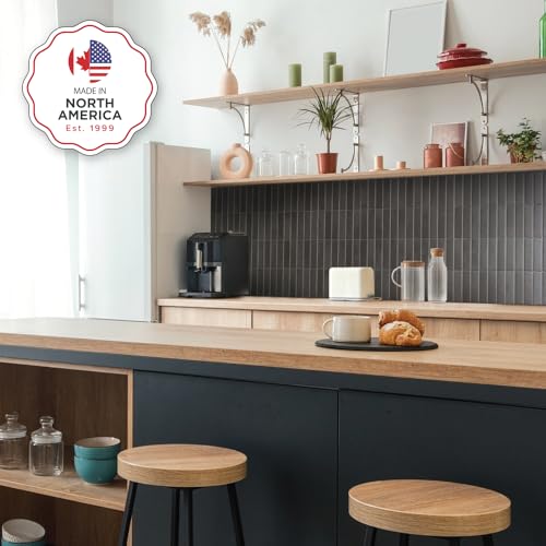 SMART TILES Peel and Stick Backsplash - 5 Sheets of 11.43" x 9" - 3D Adhesive Peel and Stick Tile Backsplash for Kitchen, Bathroom, Wall Tile - Image 2