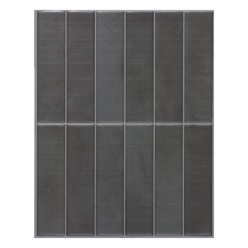 SMART TILES Peel and Stick Backsplash - 5 Sheets of 11.43" x 9" - 3D Adhesive Peel and Stick Tile Backsplash for Kitchen, Bathroom, Wall Tile - Image 1