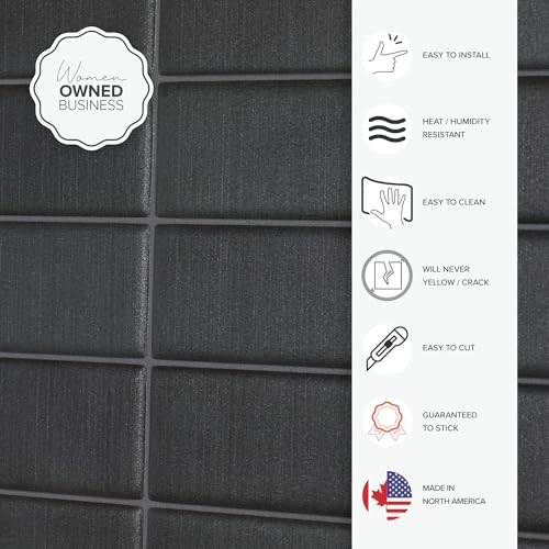 SMART TILES Peel and Stick Backsplash - 5 Sheets of 11.43" x 9" - 3D Adhesive Peel and Stick Tile Backsplash for Kitchen, Bathroom, Wall Tile - Image 5